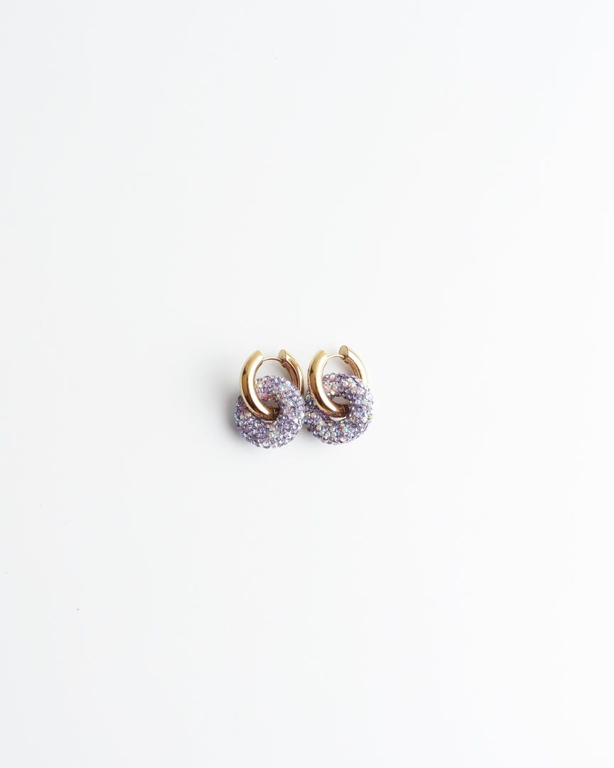 Pendientes de gota Círculo de Cristal