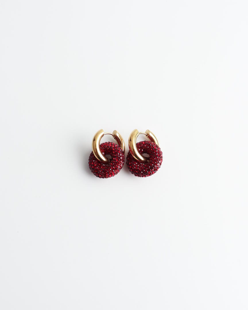 Pendientes de gota Círculo de Cristal
