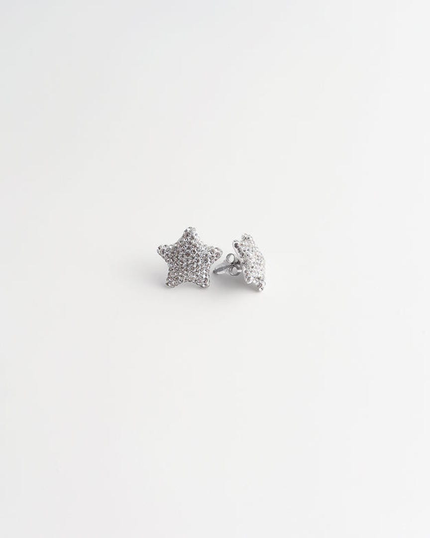 Pendientes de Estrella con Pavé
