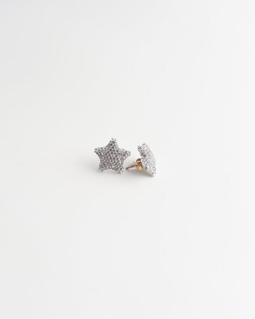 Pendientes de Estrella con Pavé