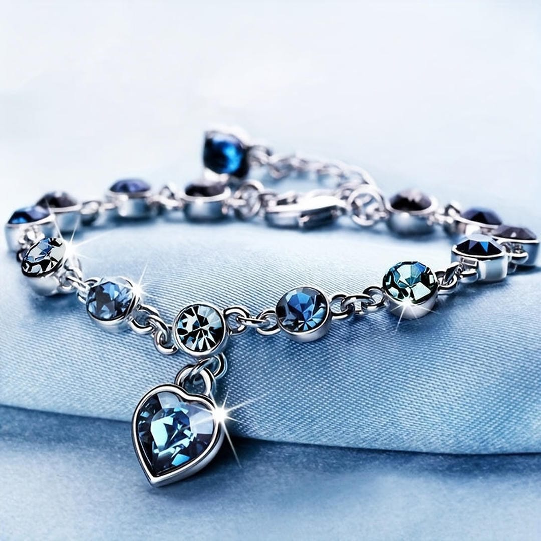 Pulsera Chéri Corazón de Zafiro