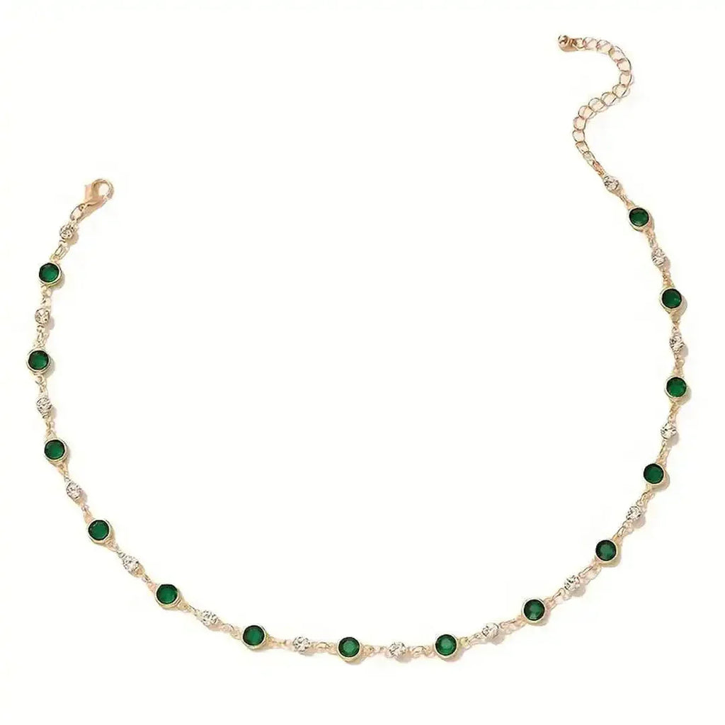 Collar con estación Esmeralda Verdant