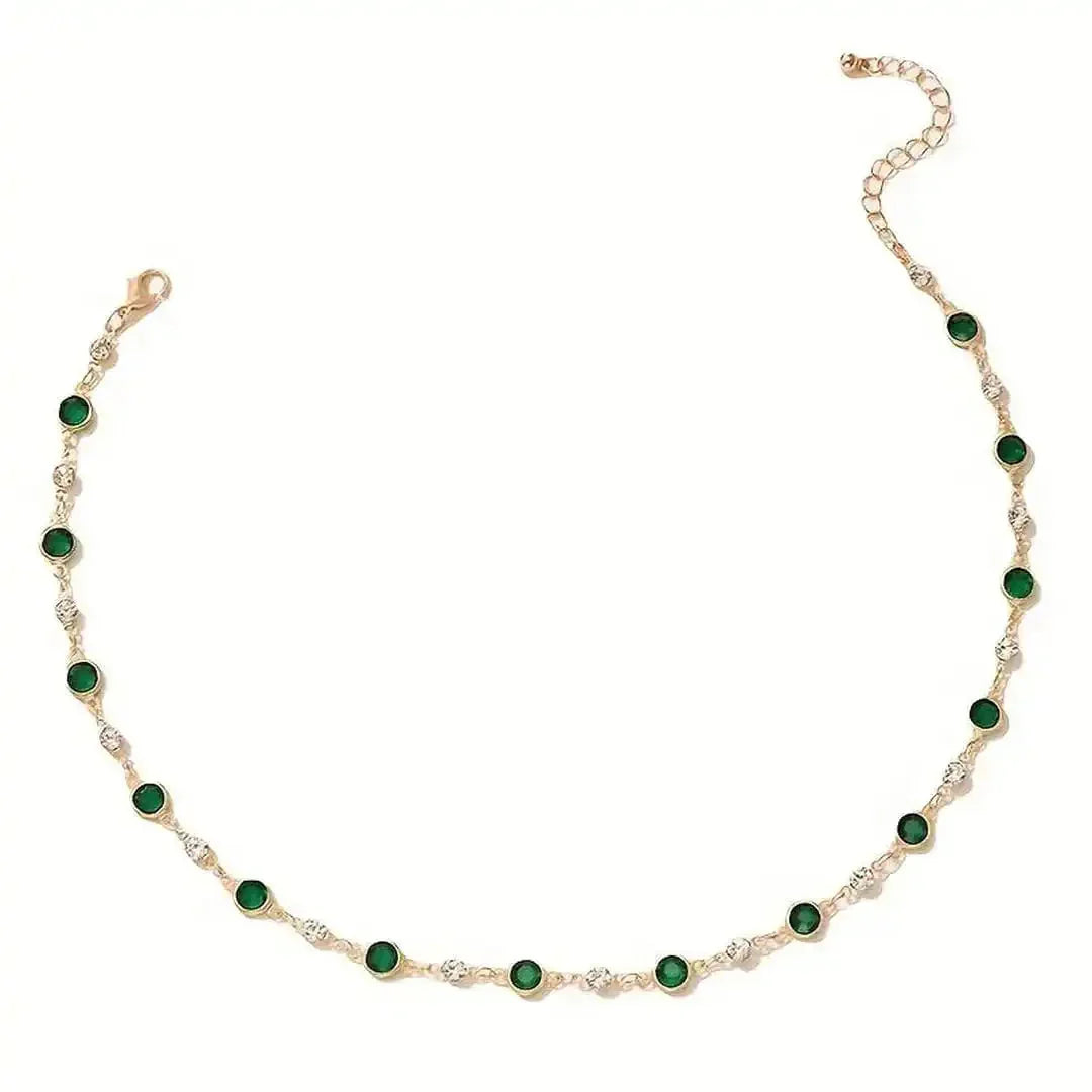 Collar con estación Esmeralda Verdant