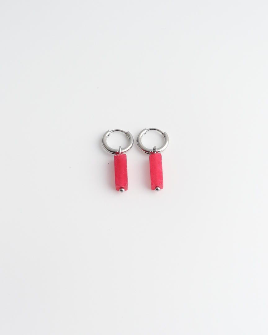 Pendientes de barra de piedra tonificada
