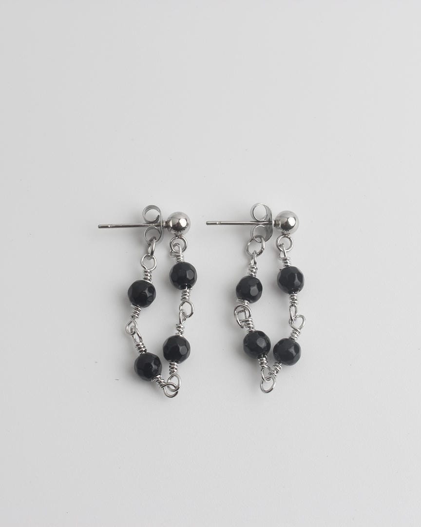 Pendientes Lea Sleek con varios abalorios de piedra
