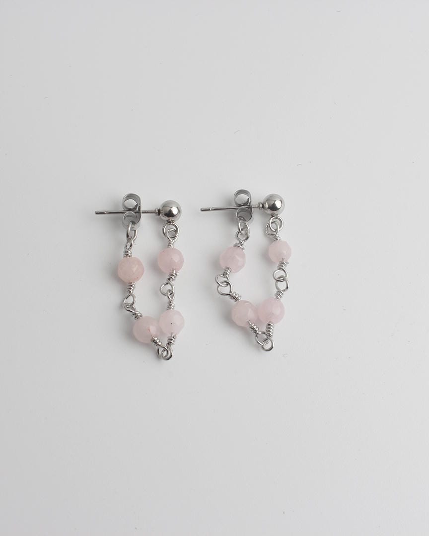 Pendientes Lea Sleek con varios abalorios de piedra