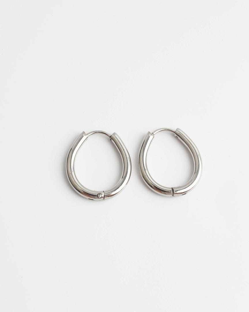 Pendientes vintage de forma casi redonda