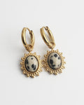 Pendientes Jolie de acero inoxidable con piedras naturales