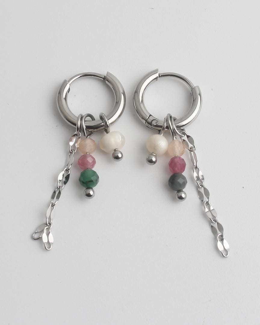Divertidos Aretes Colgantes de Colores