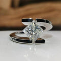 Anillo Abierto de Plata con Circonita Vintage