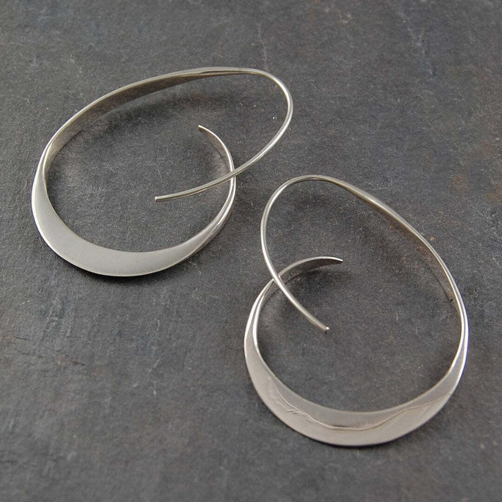 Pendientes colgantes en espiral abierta