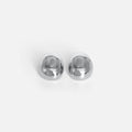 Pendientes Ovalados de Plata Pulida