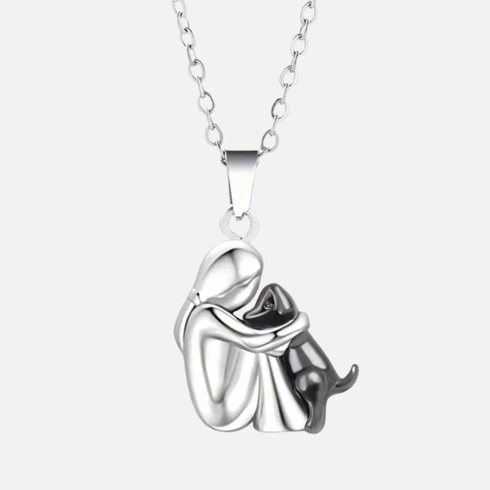 Collar con colgante de perro "Siempre en tu corazón"