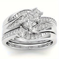 Juego de anillos Princess Cluster