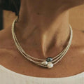 Elegante collar de perlas cultivadas vintage
