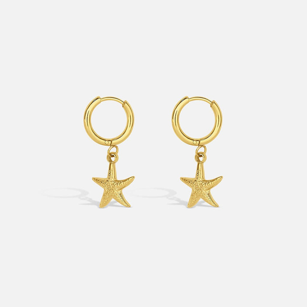 Pendientes Colgantes de Estrella de Mar Océano