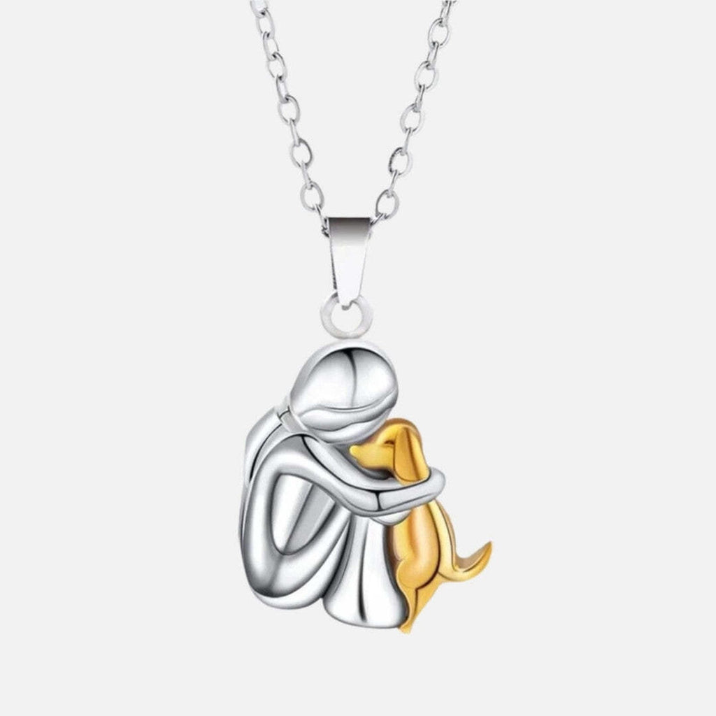 Collar con colgante de perro "Siempre en tu corazón"