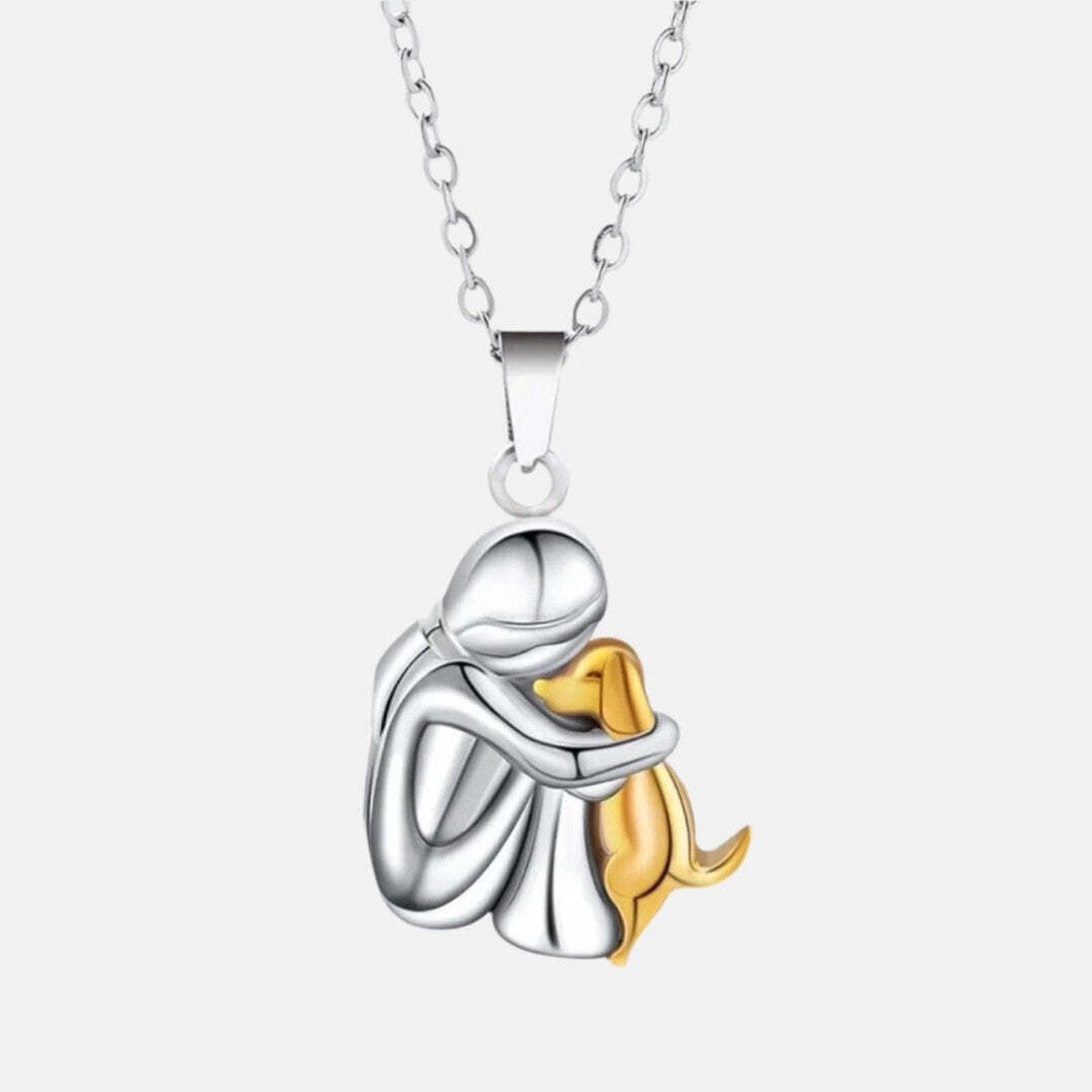 Collar con colgante de perro "Siempre en tu corazón"