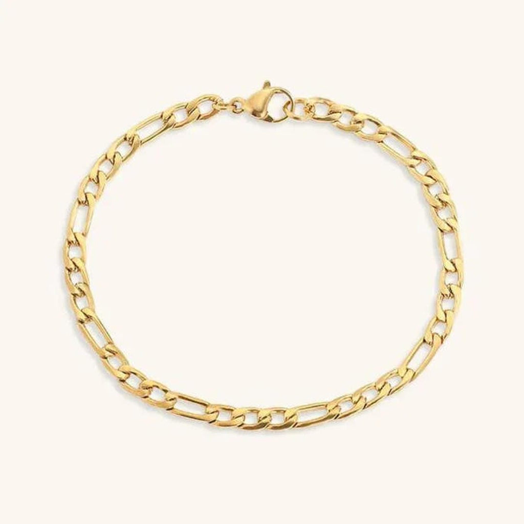 Pulsera de cadena de oro vintage