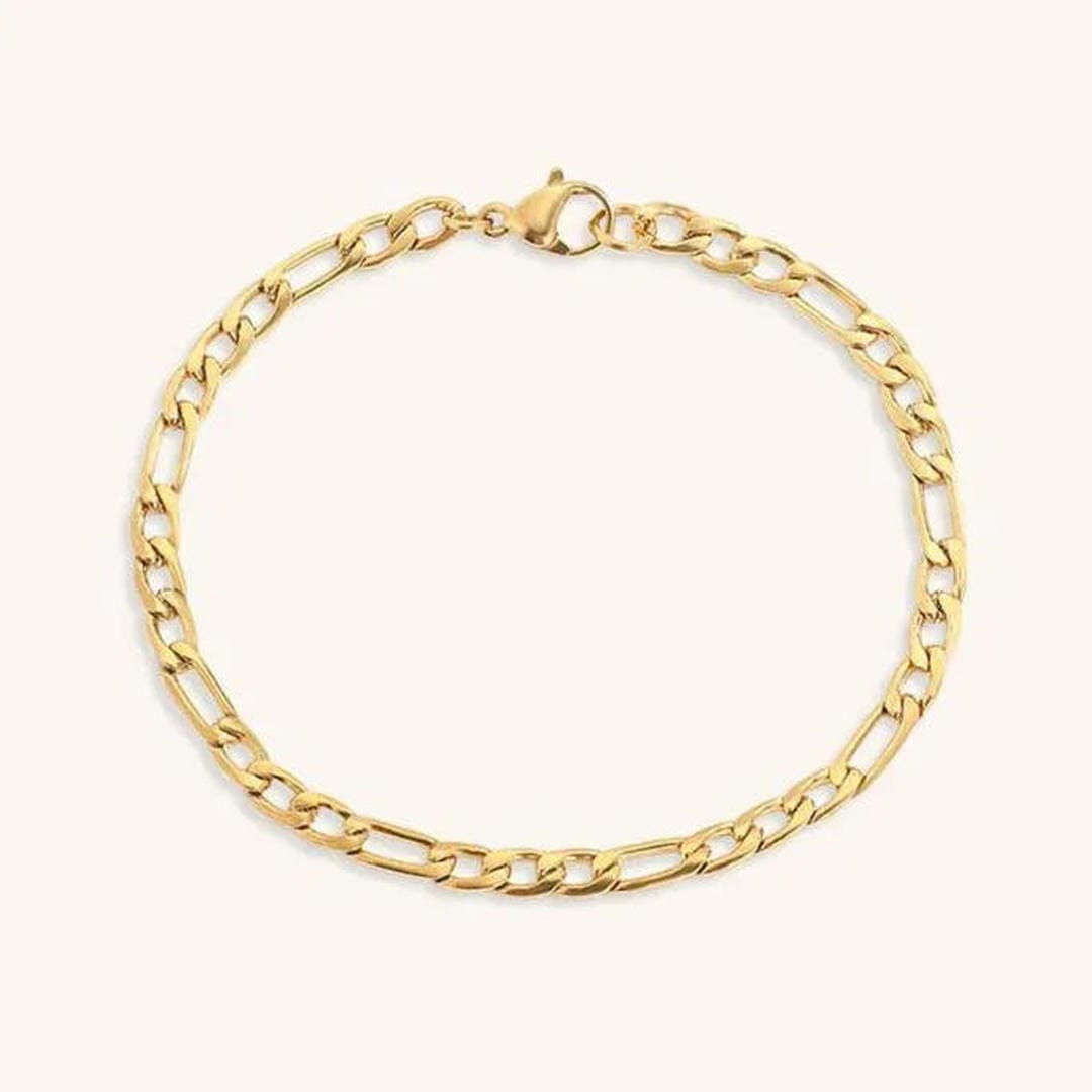 Pulsera de cadena de oro vintage