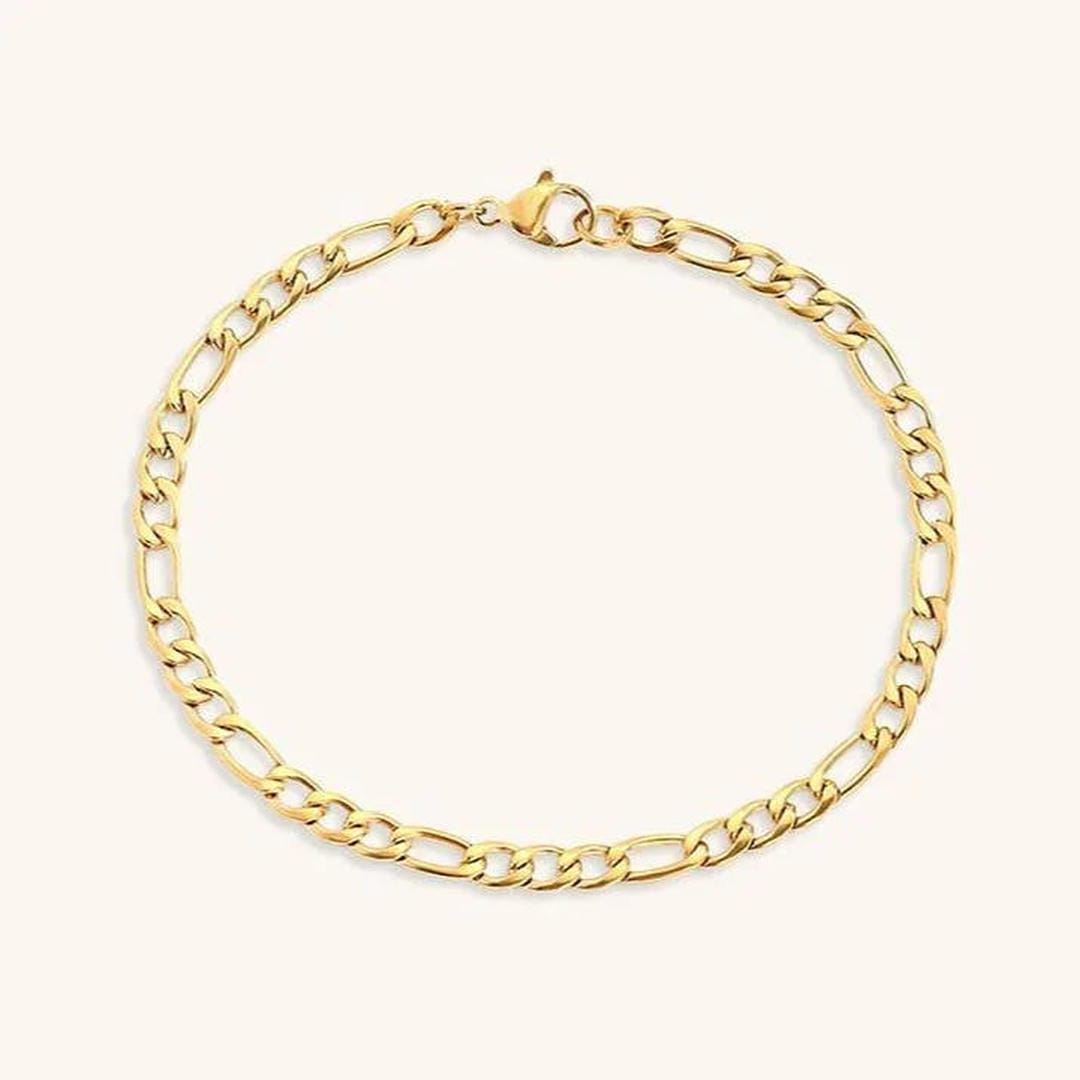 Pulsera de cadena de oro vintage