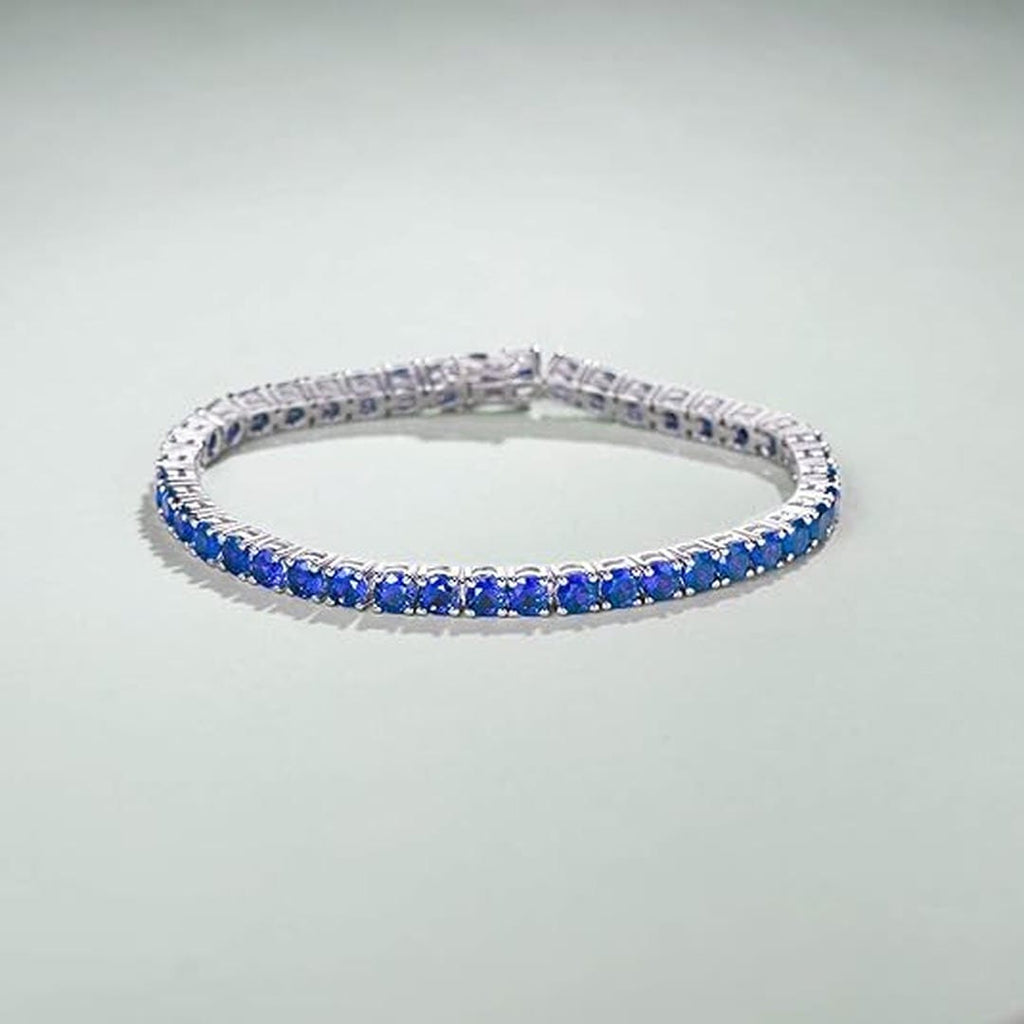 Pulsera de tenis de zafiros