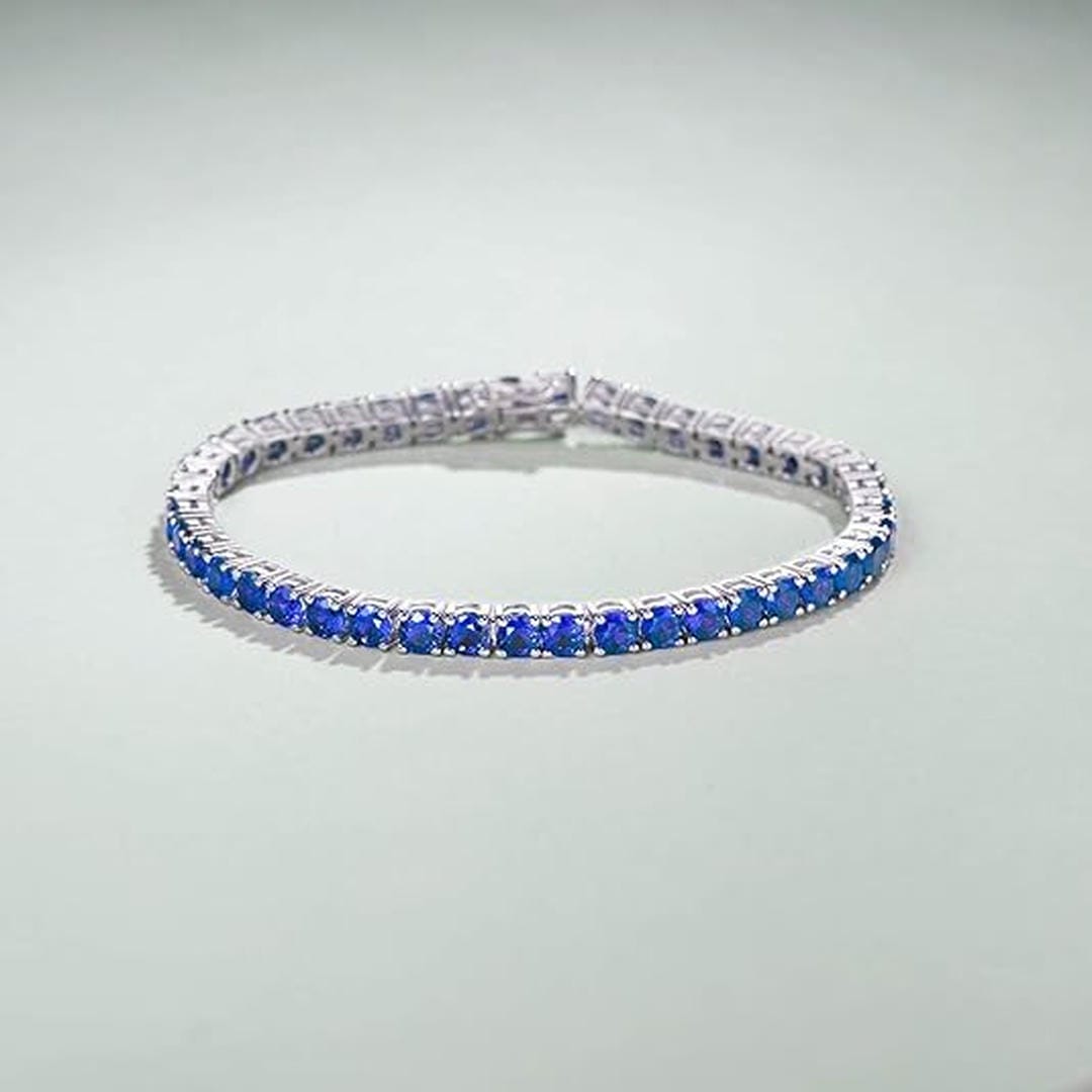 Pulsera de tenis de zafiros