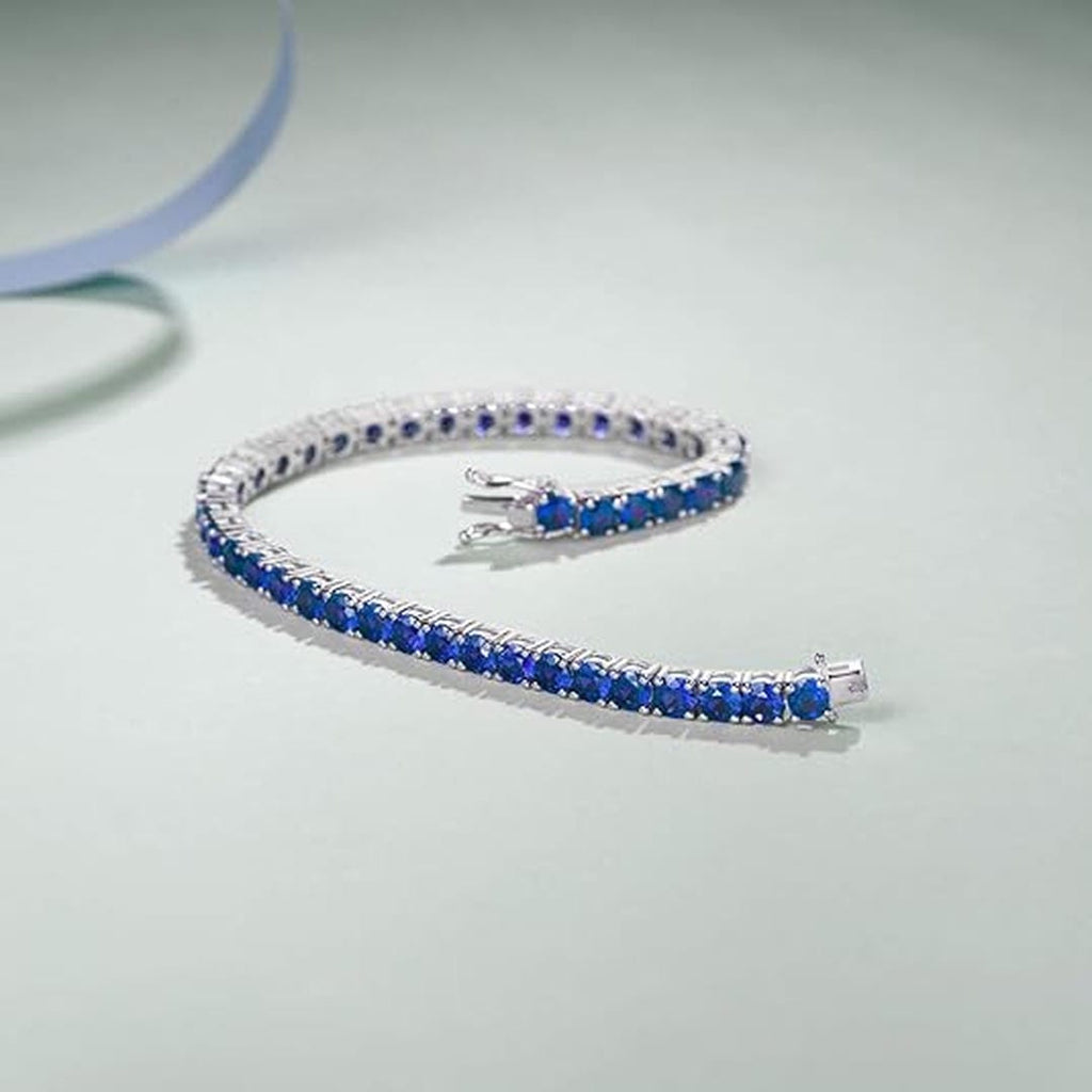 Pulsera de tenis de zafiros