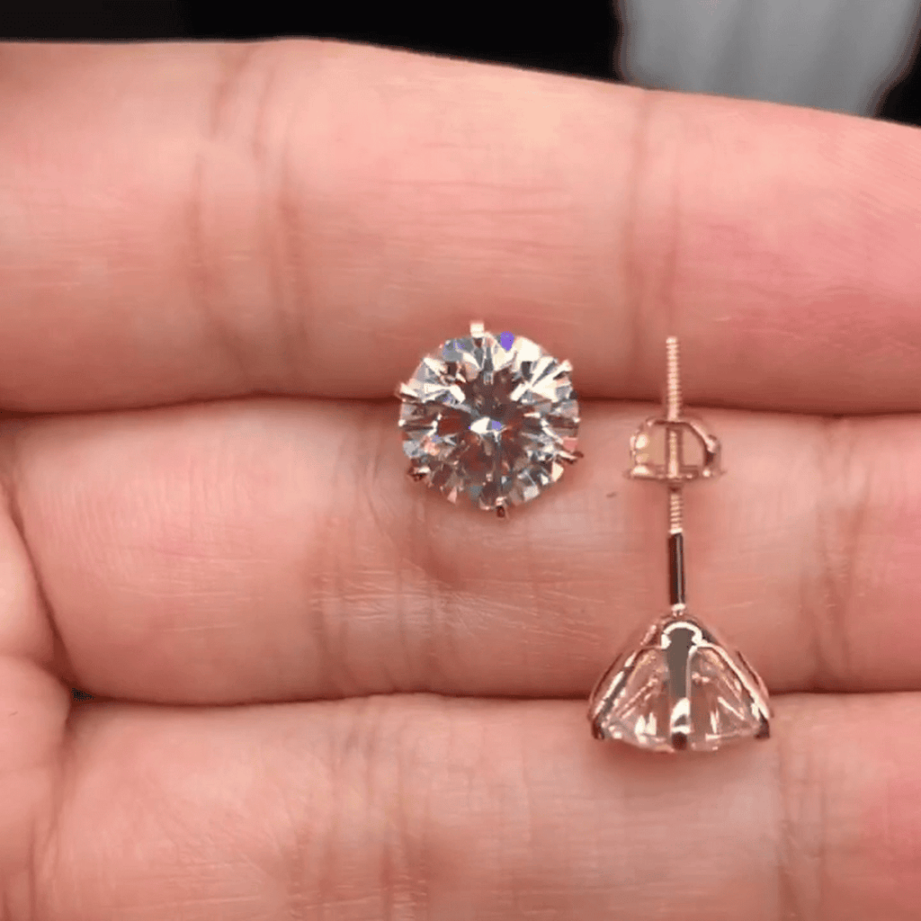 Elegantes Pendientes Tera de Oro Blanco