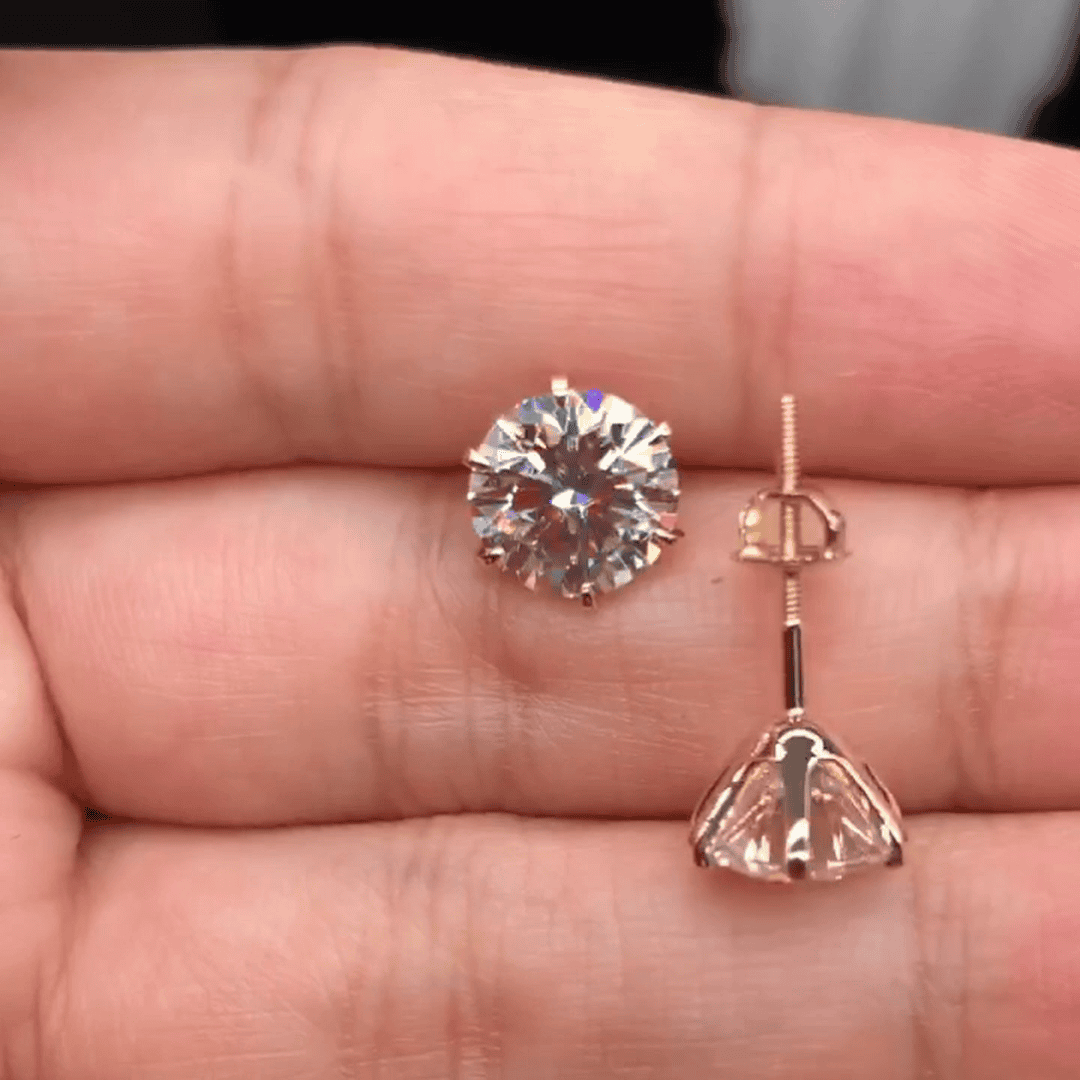 Elegantes Pendientes Tera de Oro Blanco