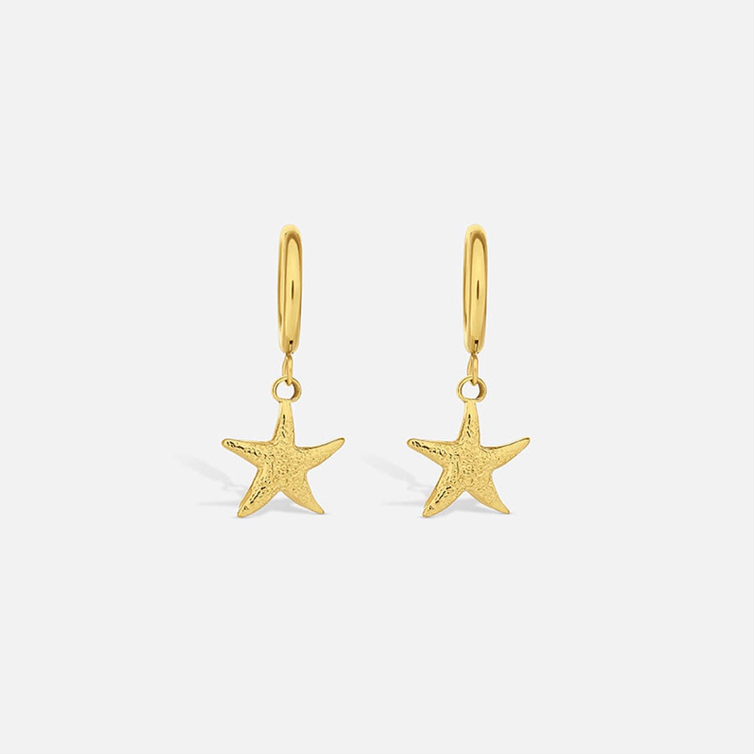 Pendientes Colgantes de Estrella de Mar Océano