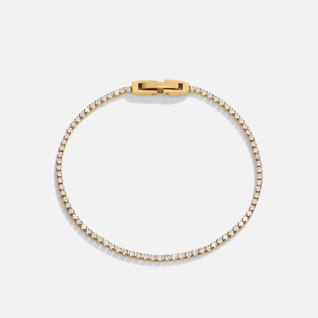 Pulsera de oro con cristal Aurora
