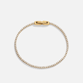 Pulsera de oro con cristal Aurora
