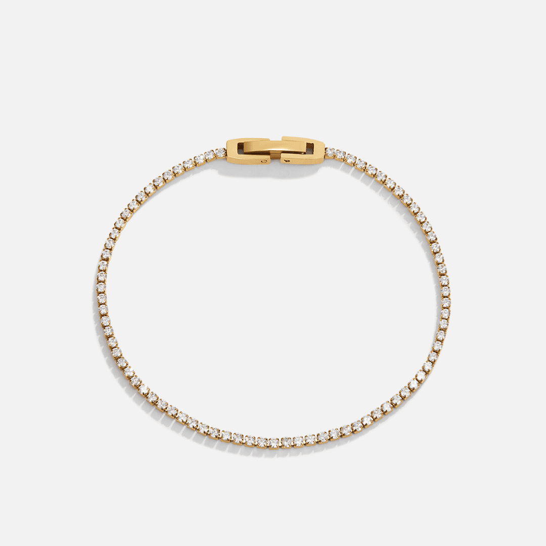 Pulsera de oro con cristal Aurora