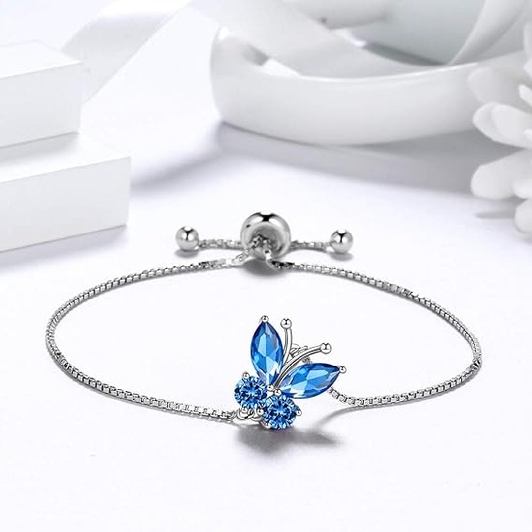 Pulsera Mariposa Zafiro