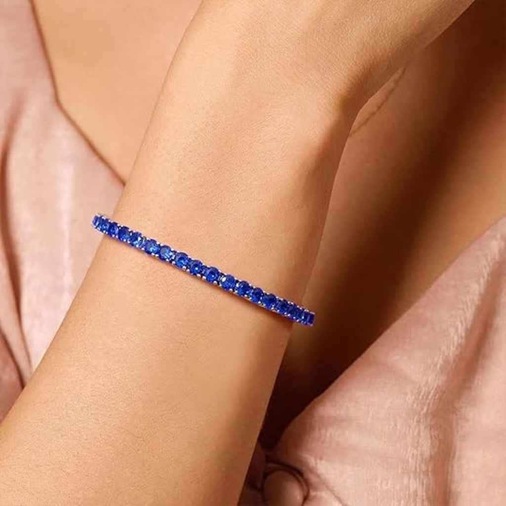 Pulsera de tenis de zafiros