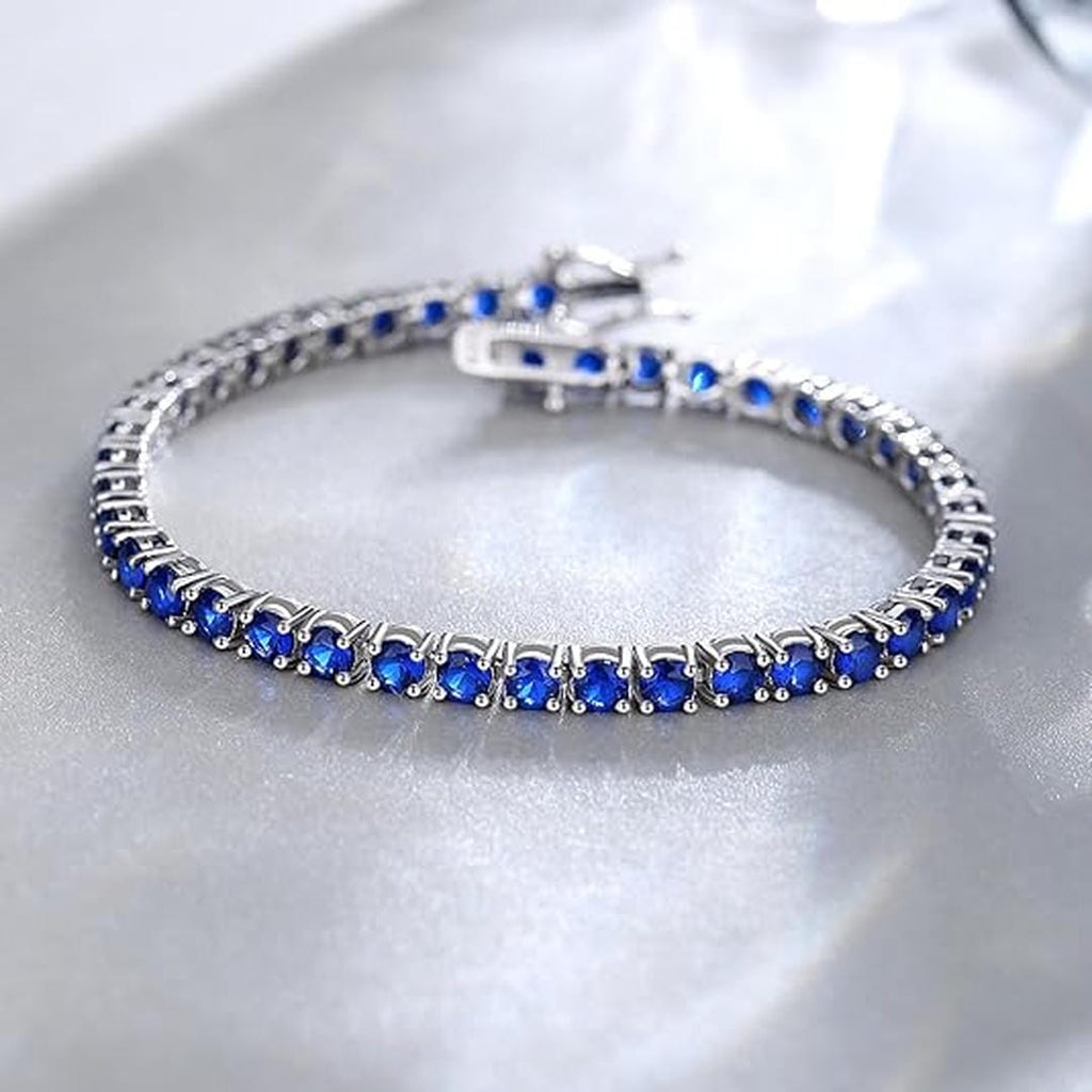 Pulsera de tenis de zafiros