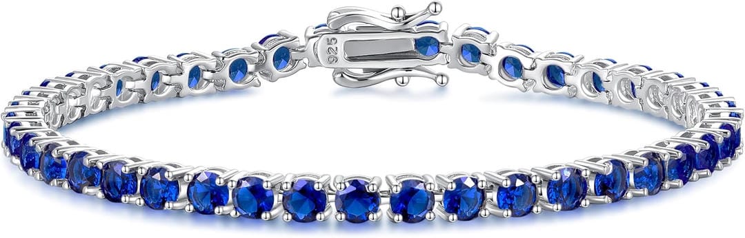 Pulsera de tenis de zafiros