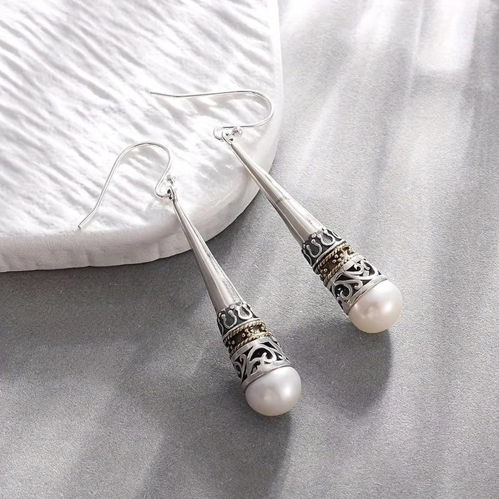 Pendientes Vintage Talismán de Perlas