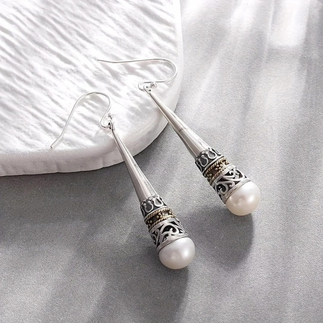 Pendientes Vintage Talismán de Perlas