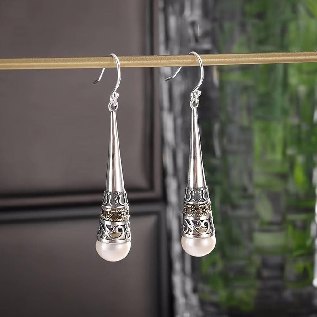 Pendientes Vintage Talismán de Perlas