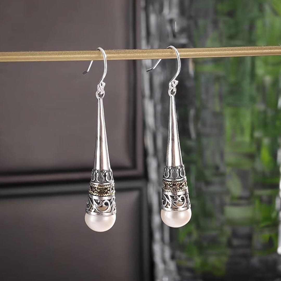Pendientes Vintage Talismán de Perlas