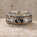 Anillo de plata con grabado Heritage