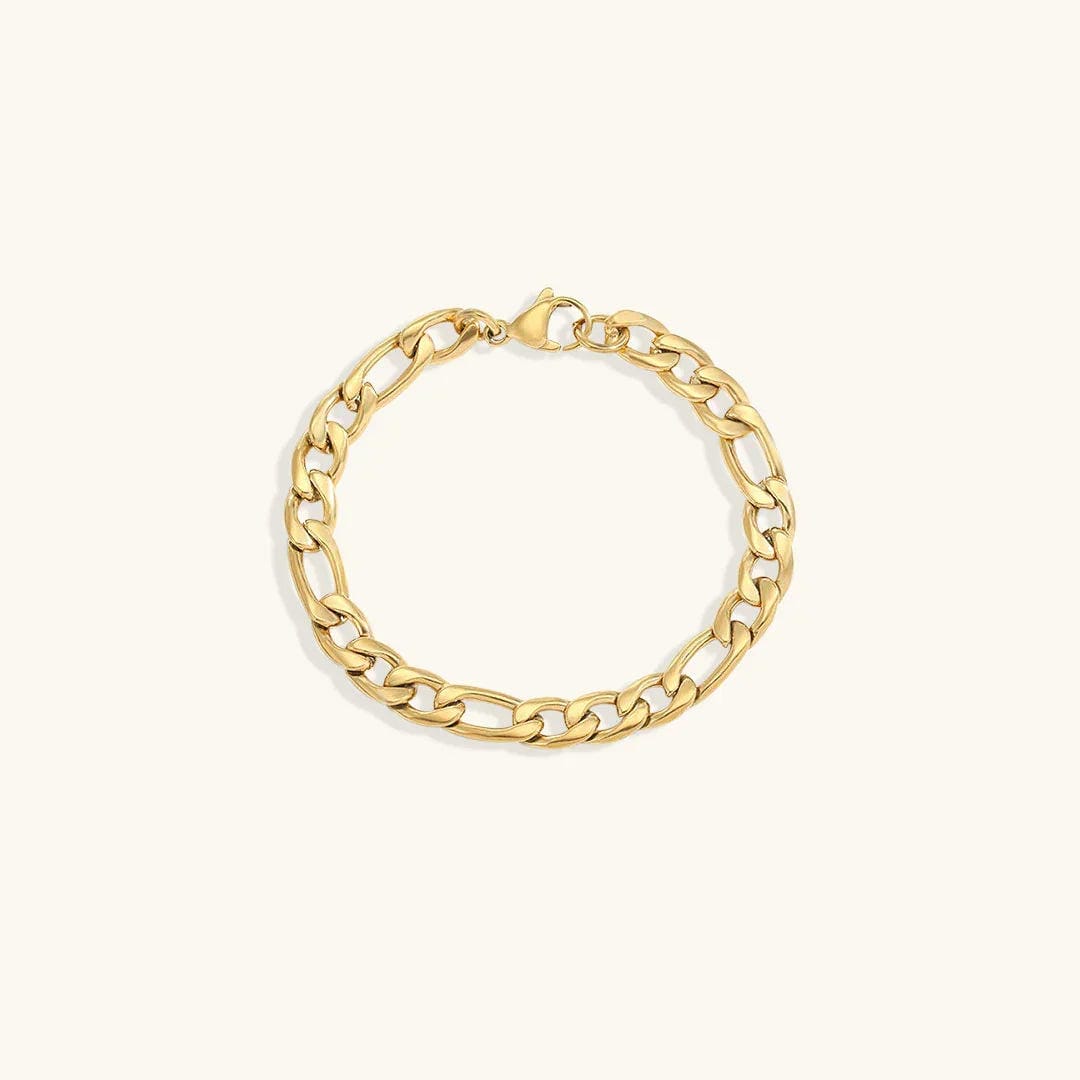 Pulsera de cadena de oro vintage