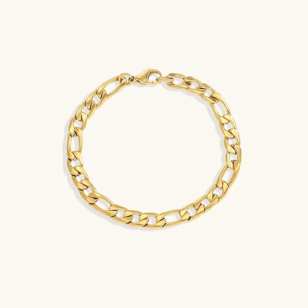 Pulsera de cadena de oro vintage