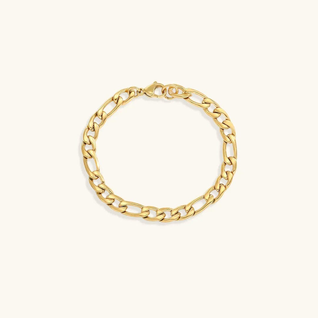 Pulsera de cadena de oro vintage