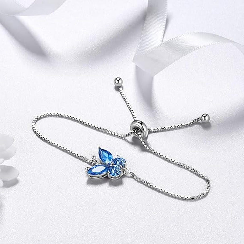 Pulsera Mariposa Zafiro