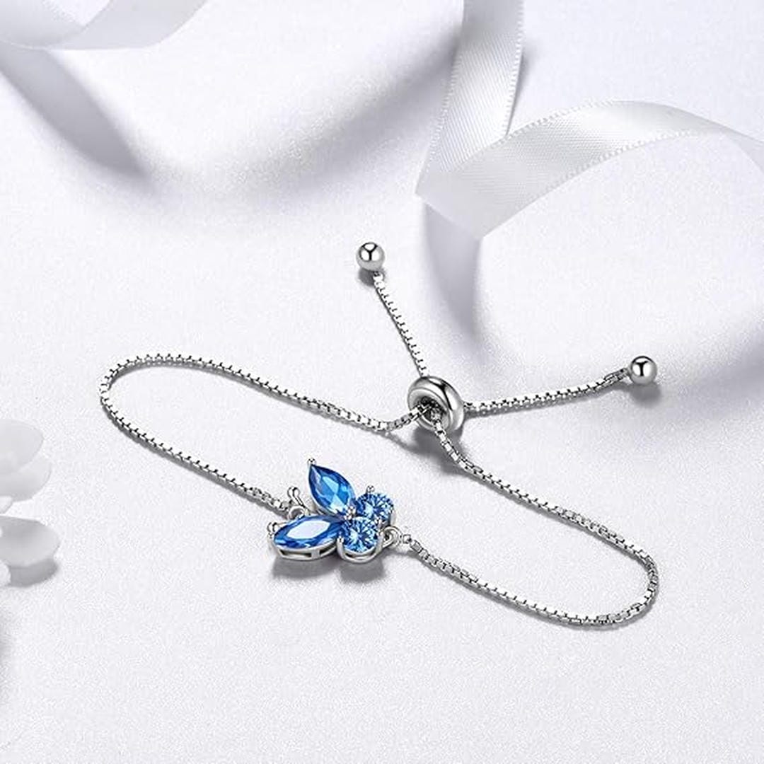 Pulsera Mariposa Zafiro