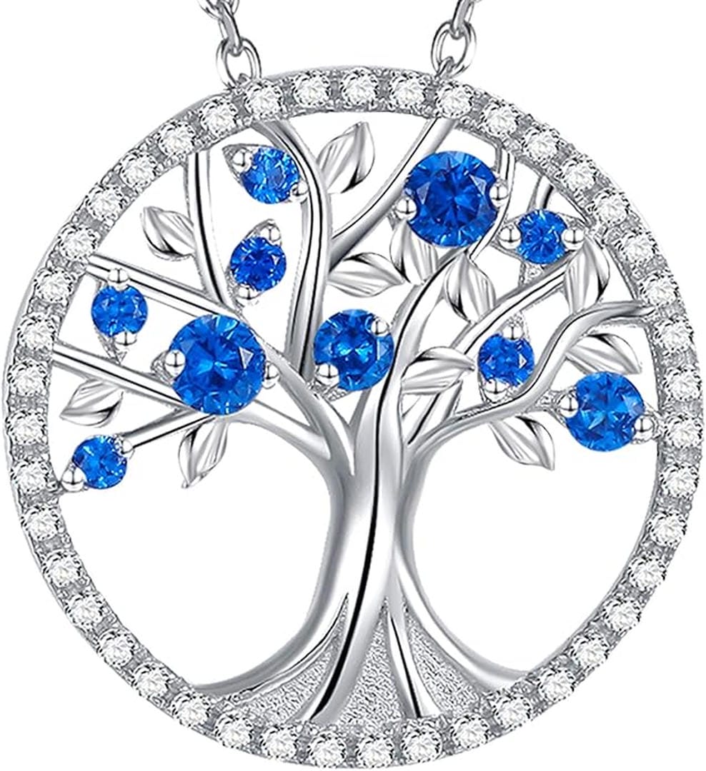 Collar Zafiro Árbol de la Vida