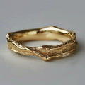 Elegante anillo vintage de oro
